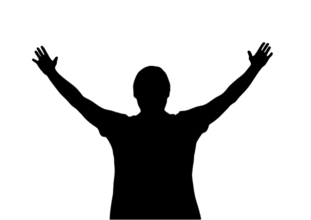 Mâini ridicate în laudă